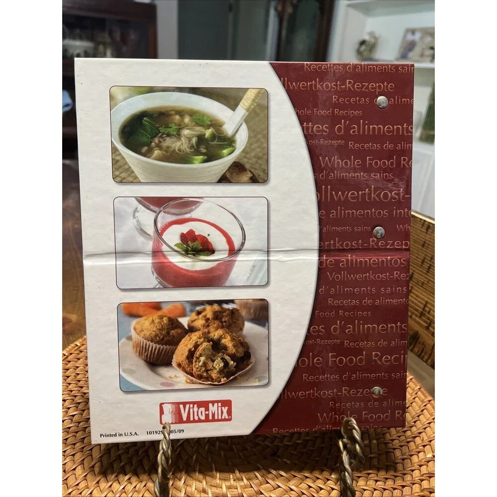 Vita-Mix 5200 Owners Manual Whole Food Recipe Cookbook 3-Ring Binder Vintage